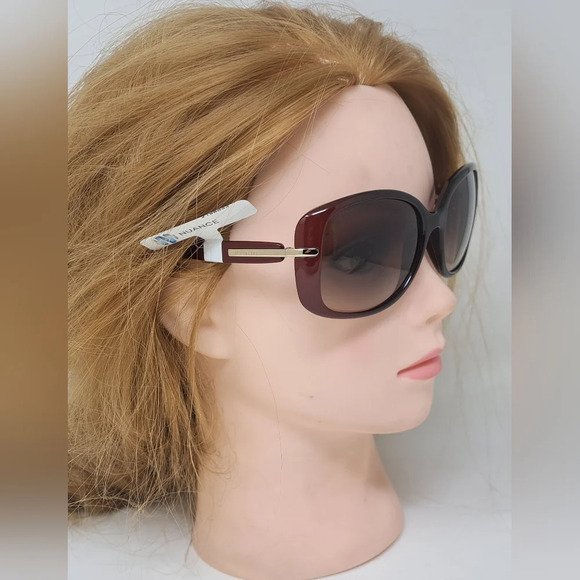 NWT Prada Conceptual Sunglasses Bordeaux Red Brown Gradient SPR  08O 57-17-130 - Picture 11 of 16